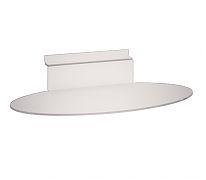 Навесное оборудование, Экономпанели, Крючки для экономпанелей, Пластиковые крючки, крючки для экономпанелей. Продажа Полка в экономпанель овальная и предоставление услуг высокого качества в интернет-магазине Posmshop.