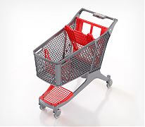 Покупательская тележка DRIFT— это практичное и стильное решение для комфортного шопинга, подходящее для супермаркетов