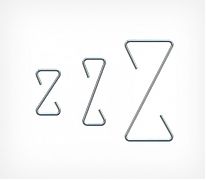 Металлический крючок Z-HOOK - предназначен для подвешивания различных рекламных и информационных носителей.
