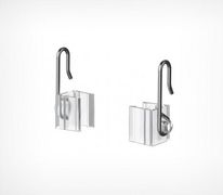 Крючок MF-CLIP крепления рам с подвижным основанием. Используется в подвесных системах, на накопительных металлических корзинах и любом другом оборудовании, где может зацепиться крючок.